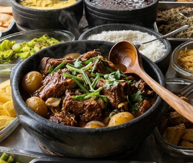 Costela bovina no fogão à lenha